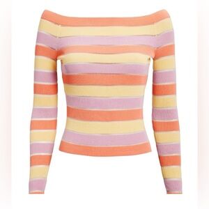 INTERMIX DELIA Off-the-shoulder ribbed knit XS/P